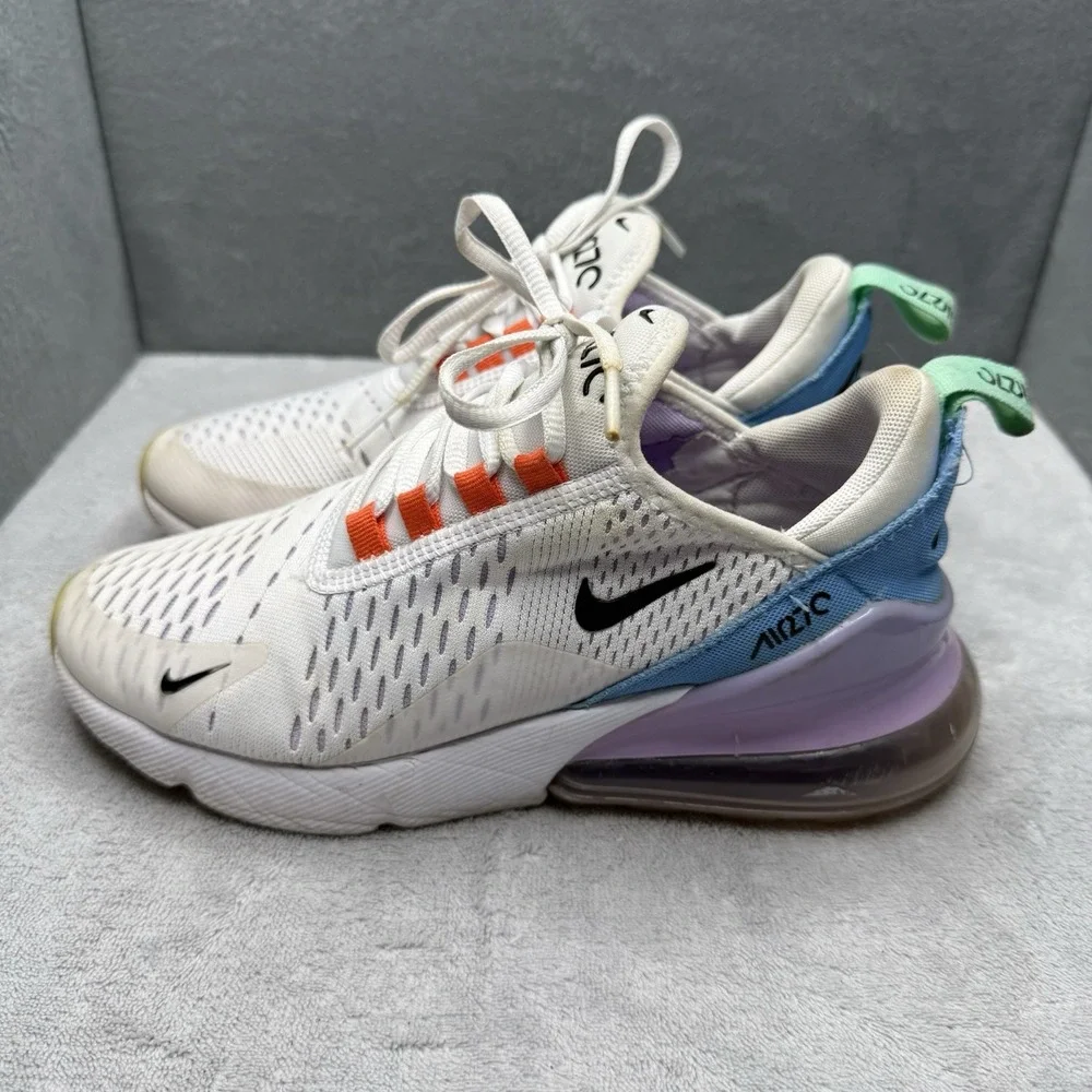 Nike Air Max 270 Nike 101 Women's 5.5 White Purple Blue Orange DX2351-100